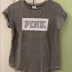 Gray PINK T-Shirt